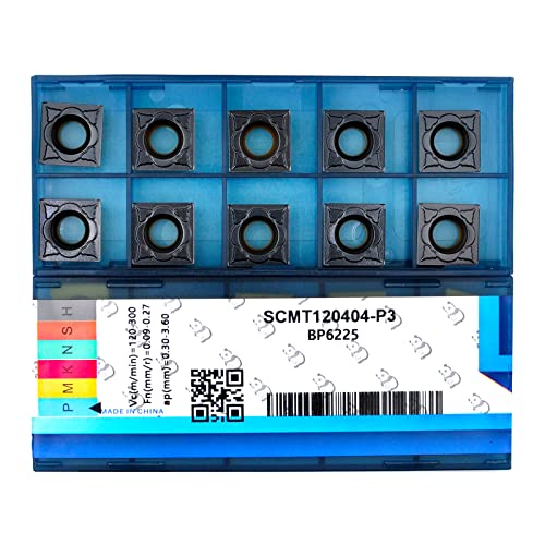 CDBP CNC Karbür Uçlar SNMG431 SNMG120404-MD Metal Kesme için Çelik, SNMG Kare Dönüm Ekleme, 10 ADET