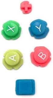 Renkli ABXY Yön Tuşları D Pad Düğmeleri Değiştirme Nintendo Anahtarı Denetleyicisi için Joy-con (Sol + Sağ)