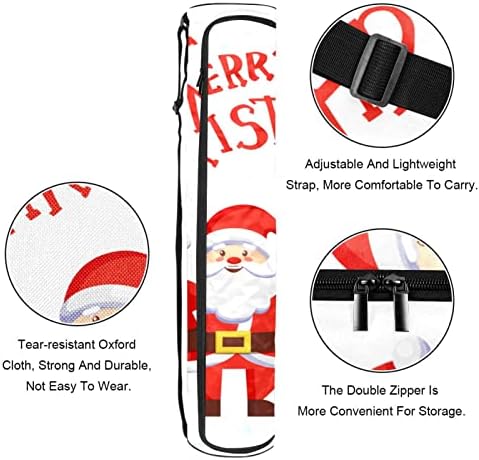 Noel Baba Yoga Mat Taşıma Çantası Omuz Askısı ile Yoga Mat Çantası Spor Çanta Plaj Çantası