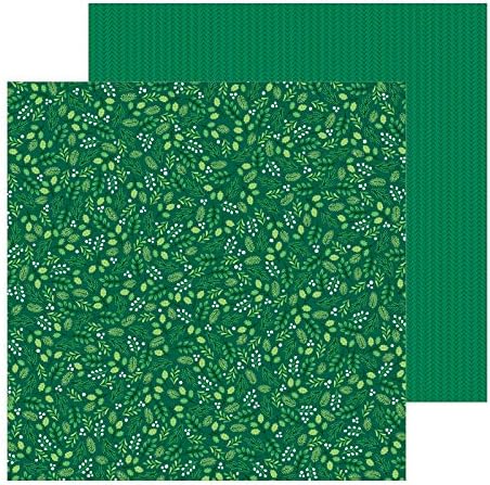 Çakıl Taşları Kış Yeşil Kağıt 12-x-12-İnç Çoklu