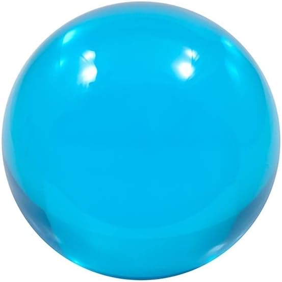 DSJUGGLİNG 70mm Şeffaf + Aqua Mavi Akrilik Temas Hokkabazlık Topu-Appx. 2.75