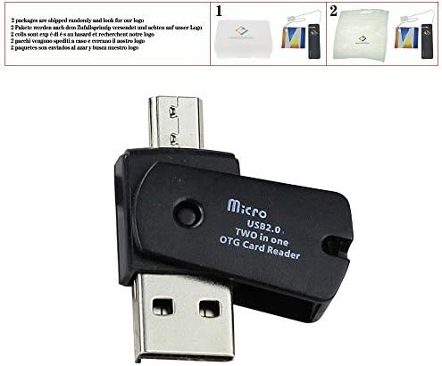 OTG Mikro USB USB 2.0 Mikro SD TF kart Okuyucu Adaptörü için Android Telefon Smartphone Cep Telefonu, Siyah