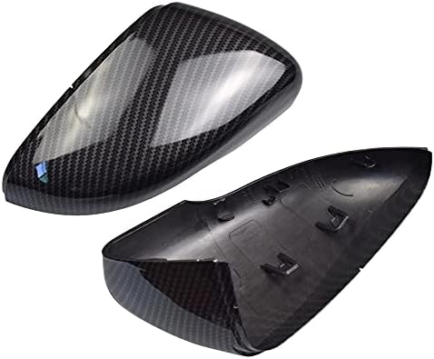 Siyah dikiz aynası Kapağı Sol Sağ Yan Ayna Kapakları GOLF 6 VI MK6 GTI R Hattı R20 (Karbon Fiber)