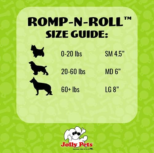 Jolly Pets Romp-n-Roll Halat ve Top Köpek Oyuncağı, 4,5 İnç/Küçük, Mor, 4,5 İnç Romp-n-Roll, Mor