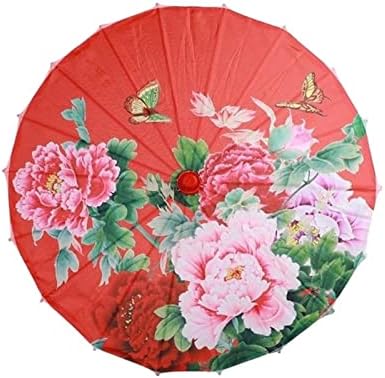 Yağlı Kağıt Şemsiye-İpek Kumaş Sanat Yağlı Kağıt Boyalı Çin Geleneksel Şemsiye Fotoğraf Sahne Dans Şemsiye (Renk : D)