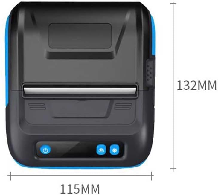 LIUYUNQI 3 inç Termal Yazıcı Makbuz Etiket Makinesi Taşınabilir Fatura Nakliye Yolu fatura etiket Yazıcısı