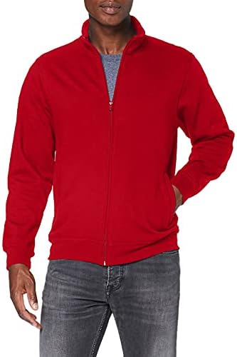 KLİK Erkek Tam Fermuarlı Ceket (XXL) (Kırmızı)