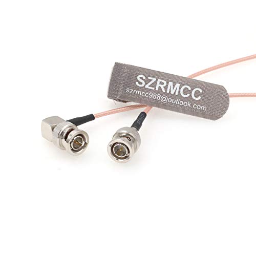 SZRMCC BNC Erkek Dik Açı BNC Erkek 75ohm HD-SDI 3G RG179 Video Koaksiyel Kablo ARRI kırmızı Blackmagic Kameralar Atomos SmallHD Monitör