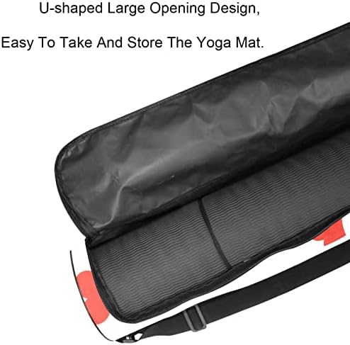 RATGDN Yoga Mat Çantası, sevimli Pandalar egzersiz yoga matı Taşıyıcı Tam Zip Yoga Mat Taşıma Çantası için Ayarlanabilir Kayış ile