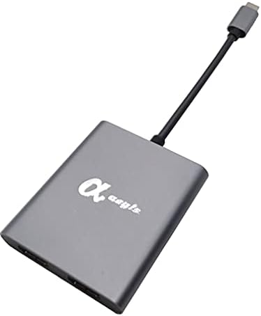 aegis USB-C'den 2 Bağlantı Noktalı HDMI 2.0 Çoklu Video Bölücü_taşınabilir MST Hub'a-Çift 4K/60Hz veya 4K/30hz Monitör Adaptörü_yönaltıcı
