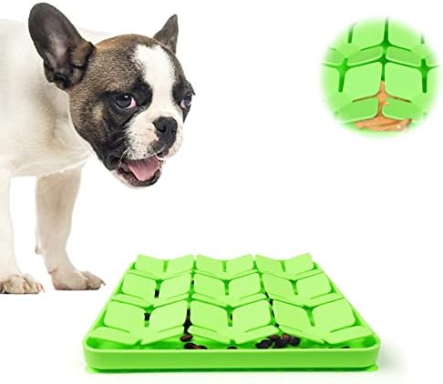 Köpekler için MOOGROU Silikon Snuffle Mat Küçük, Yavaş Besleyici Köpek Kaseleri / Köpek Yalama Matı, Köpek Zenginleştirme Oyuncakları