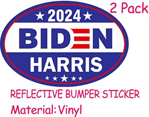 KROMNOUR Biden Harris 2024 Araba TAMPON çıkartması Çıkartması, Oy Biden Yansıtıcı Çıkartma Dizüstü Araba Tampon Pencere Araba Dekorasyon