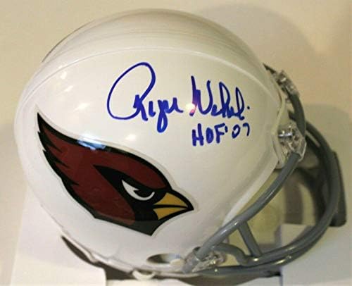 Roger Wehrli İmzalı Arizona Cardinals Mini Futbol Kaskı W / COA HOF İmzalı NFL Mini Kaskları