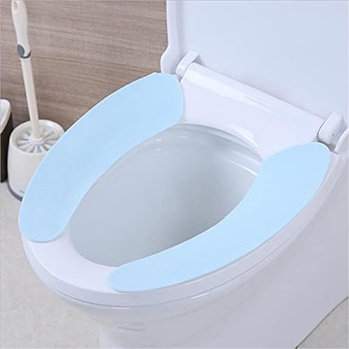 Guolarızı yıkanabilir ped ısıtma koltuk tuvalet banyo tuvalet kullanımlık koltuk minderi yumuşak yumuşak banyo ürünleri (Pembe)