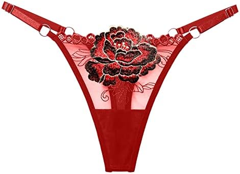 Sevgililer Günü Seksi Thongs Kadınlar için Yaramaz Seks Düşük Belli Dantel T-Geri Külot Rahat Tangas Külot V-String Thongs