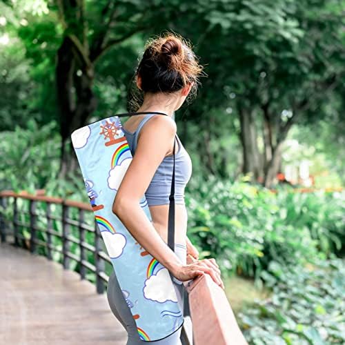 Fil Çapa Yoga Mat Taşıma Çantası Omuz Askısı ile Yoga Mat Çantası Spor Çanta Plaj Çantası