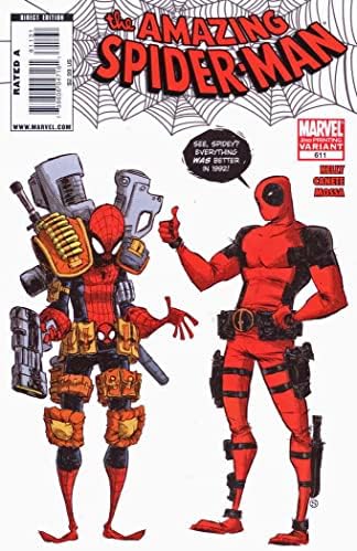 İnanılmaz Örümcek Adam, 611 (2.) VF/NM ; Marvel çizgi romanı / Skottie Young Deadpool