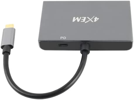 4XEM-3 Portlu Çoklu Monitör Hub Adaptörü-USB-C ila 2 DisplayPort 1.4 ve HDMI 1.4 MST Hub, Üçlü 8K ve 4K Video Monitörleri, Video Ayırıcı,