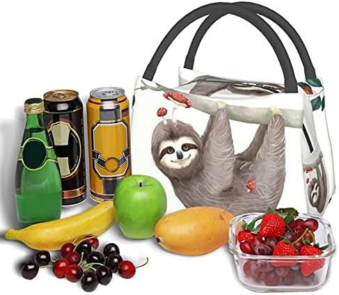 Tembellik Mantar Baskı Öğle Yemeği Çantaları Kadın Erkek Kullanımlık yemek kabı Yalıtımlı Cooer Yetişkin yemek taşıma çantası