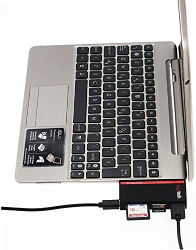 Navitech 2 in 1 Dizüstü/Tablet USB 3.0/2.0 HUB Adaptörü/mikro USB Girişi ile SD/Mikro USB kart okuyucu ile Uyumlu HP Pavilion 15-ec1008na