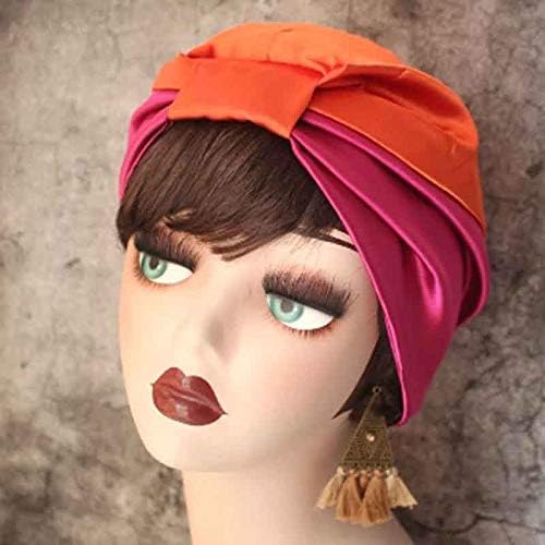 BBSJ 1 adet Ipek Salon Bonnet Kadın Uyku Duş Başlığı Banyo Havlusu Saç Kuru Hızlı Elastik Saç Bakımı Bonnet Başkanı Wrap (Renk: Stil