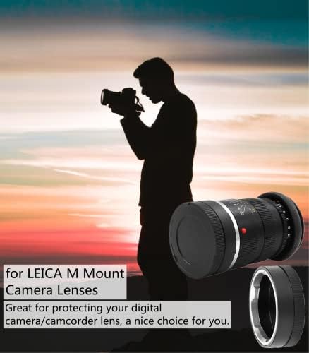 Yoidesu Leica M Lensler için Kapak Kamera Lens Aksesuarları Leica M Lens Kapağı Leica M Dağı Lens için Profesyonel Metal Arka Lens