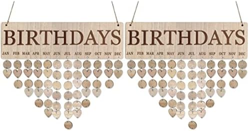 Veemoon Anıt Hediyeler Asılı Duvar Dekor Ahşap DIY Asılı 2 Ev dekor aile doğum günü kurulu doğum günü hatırlatma Takvim Hatırlatma