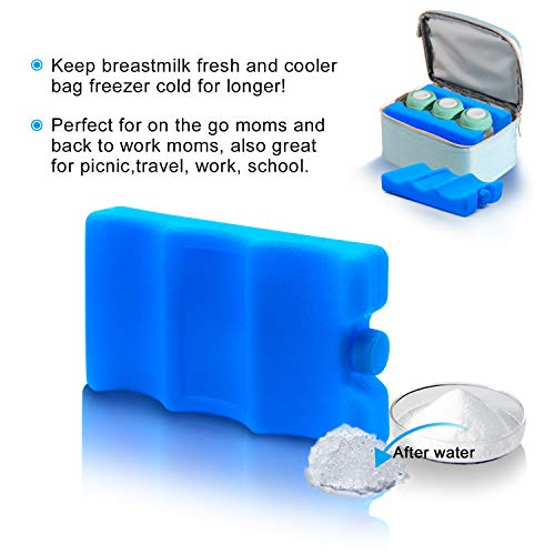 JMEXSUSS Yeniden Kullanılabilir Buz Paketleri Kutular için Uzun Ömürlü Şişe Buz Paketleri,Anne Sütü Saklama için Konturlu Buz Paketleri,Soğutucu