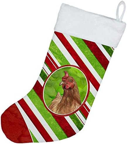 Caroline Hazineleri SB3140-CS Tavuk Şeker Kamışı Tatil Noel Noel Çorap, Şömine Asılı Çorap Noel Sezonu Parti Dekor Aile Tatil Süslemeleri,