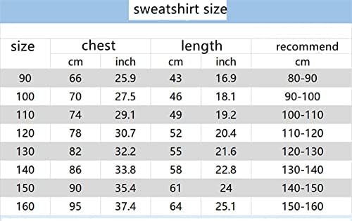 Hoertu Çocuklar Messi Kazak Tişörtü Eşofman Klasik Hoodies ve Sweatpants Kıyafet Seti Erkek Kız(2-16 Yıl)