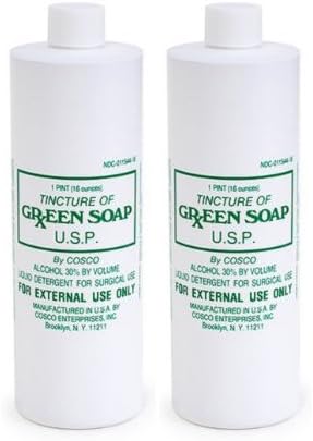 Cosco yeşil sabun 2 X 8 Ons Saf Yeşil Sabun Dövme Tıbbi Tedarik 8oz Şişe, 8 Fl Ons