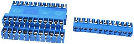 Aexit 5 adet 12P Ses ve Video Aksesuarları Plug-in PCB Vidalı Terminal Bloğu için 5mm Pitch 14-22 Konnektörler ve Adaptörler AWG Tel