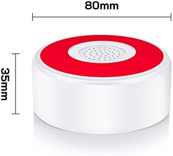 AGSHOME kapalı kablosuz alarm sireni - 120 dB yüksek sesli Alarm, acil durum alarmı, ses ve ışık alarmı, uzaktan kumanda, AGSHOME Alarm
