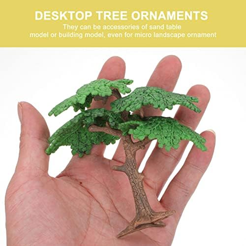 NUOBESTY Yapay Çam Ağacı 3 Takım Model Ağaçları Akvaryum Ağacı Mimarisi Diorama Ağacı Mini Tren Ağaçları DIY El Sanatları Çam Ağacı