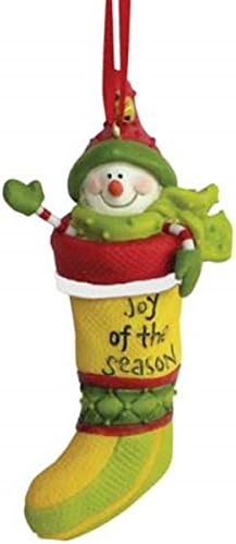WL SS-WL-19230, Gülümseyen Kardan Adam Noel Ağacı Süsleme Sevinç Sezon Çorap