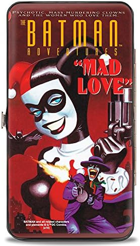 Toka-Aşağı bayan Toka-aşağı Menteşe-Batman Maceraları Çılgın Aşk 1 Kapak Joker / Harley Quinn Pozlar Cüzdan, Çok Renkli, 7 x 4 ABD