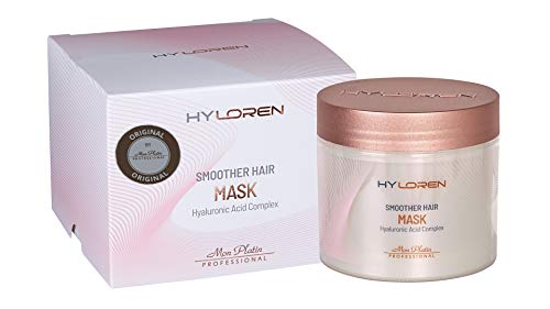 Mon Platin HY Loren Hyaluronik Asitli Daha Pürüzsüz Saç Maskesi-Sert Saç Düzleştirme Tedavisinden Sağlığı Geri Kazanmak için 500 ml