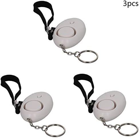 Aıcosıneg kırmızı güvenli ses kişisel Alarm 130DB LED ışıkları ile acil güvenlik alarmlı anahtarlık çanta sırt Çantaları için bavul