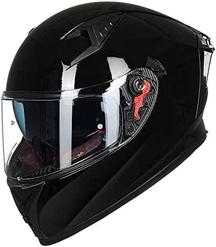 ILM Kask Aksesuarları Siperliği Değiştirilebilir Yüz Kalkanı Tam Yüz Motosiklet Kask Model ILM-Z501 (Renkli Vizör, Mavi)