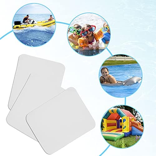 HLOGREE 5 Paket Tekne PVC Onarım Yamaları, Kayık Havuzu Yama tamir kiti PVC onarım yamaları Kiti Havuz Yamaları, Yüzme Havuzları Kano