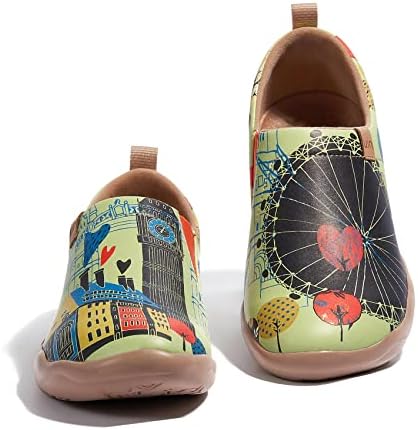 UIN kadın yürüyüş seyahat ayakkabısı Üzerinde Kayma Mikrofiber günlük mokasen ayakkabı Hafif Konfor Moda Spor Ayakkabı