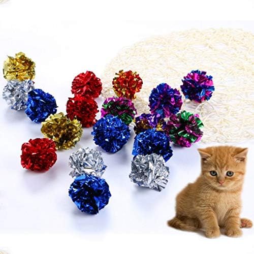 Oyalma Yaratıcı Kedi 12 adet Renkli Çizilmeye Dayanıklı Kağıt Topu Atmak Kedi Pet Günlük Eğlence Malzemeleri 2021-19231
