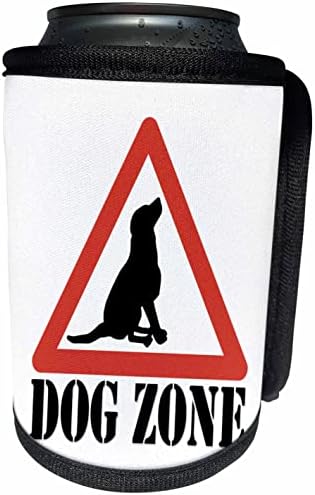 3dRose Image of Words Dog Zone With Dog In Sign - Can Soğutucu Şişe Sargısı (cc_355101_1)