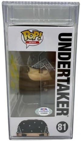 Undertaker İmzalı İmzalı Funko POP 81 PSA / DNA Kapsüllü IC58009 - Güreş Figürleri