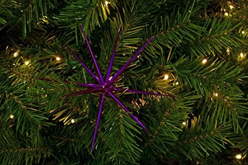 Noel yıldız Süsleme plastik asılı ağaç dekorasyon parti Tatil Starbursts - Red-24in