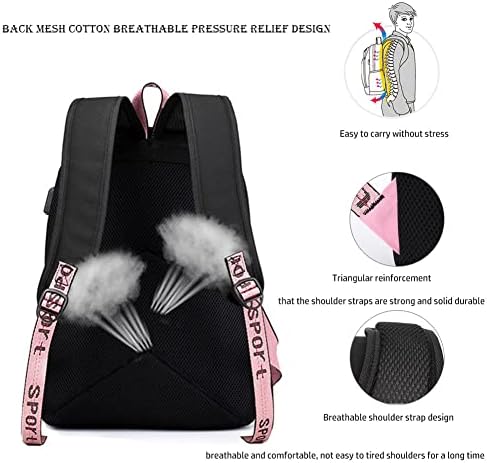 Kpop Blackpınk Sırt Çantası Lısa Gül JISOO Jennıe Renkli Fotoğraf Bilgisayar FashionTravel iş sırt çantası İle USB Bağlantı Noktası