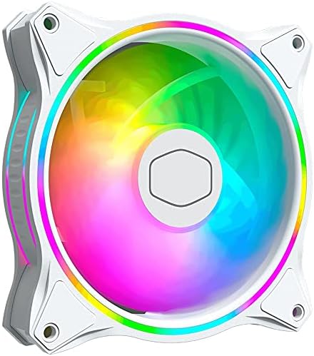 WXBDD MF120 Beyaz Baskı Kasa Fanı 120mm Çift Döngü 5V Adreslenebilir RGB Aydınlatma CPU Soğutma PWM Fan Sessiz