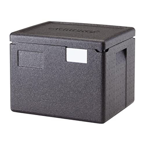 Cambro Cam GoBox Siyah Plastik Üstten Yüklemeli Yarım Tava Taşıyıcı-15 2/5 U x 13 G x 12 2/5 Y