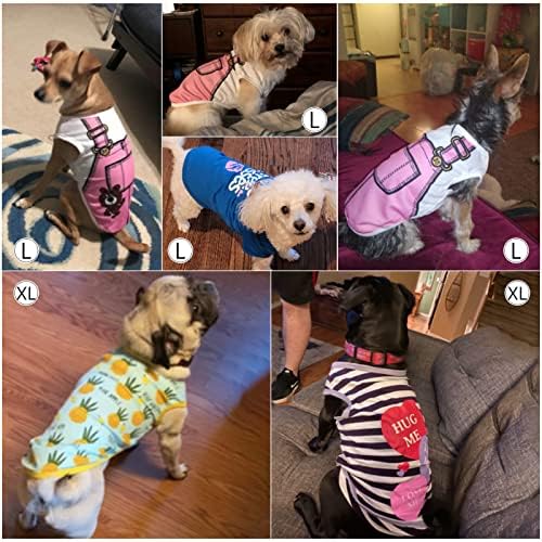 SATİNİOR Pet Gömlek Baskılı Köpek Gömlek Köpek Kazak Sevimli Köpek Giyim Köpek Kazak Yumuşak Gömlek için Pet Köpek Giyim Noel Yeni