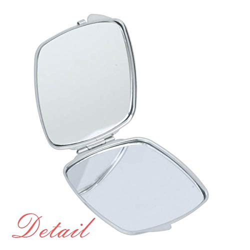 Destek Amerikan Başkanı Büyük Görüntü Ayna Taşınabilir Kompakt Cep Makyaj Çift Taraflı Cam